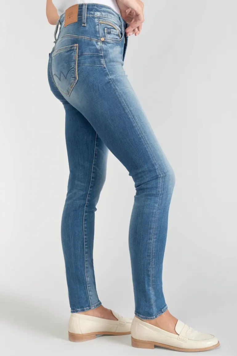 Le Temps des Cerises Lump Pulp Slim Taille Haute 7/8Eme Jeans Bleu N°3-Femme Coupe Slim