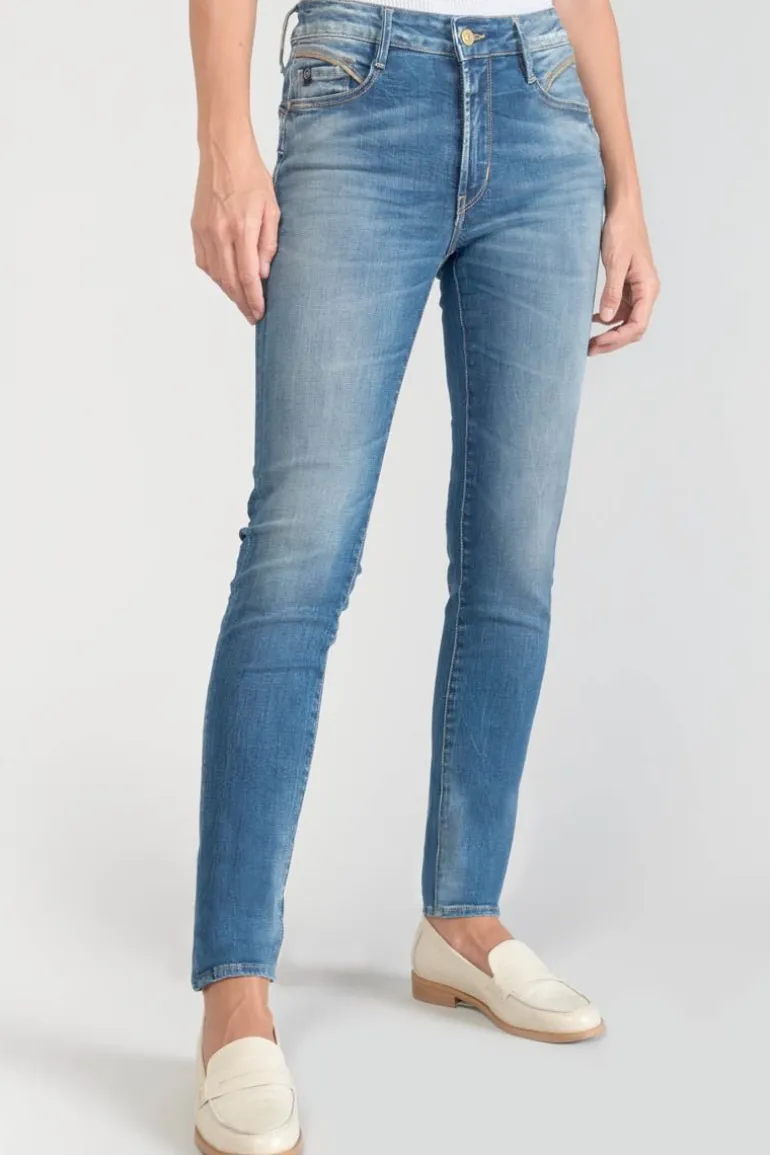 Le Temps des Cerises Lump Pulp Slim Taille Haute 7/8Eme Jeans Bleu N°3-Femme Coupe Slim