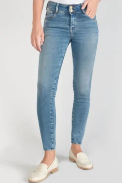 Le Temps des Cerises Luri Ultra Pulp Slim Taille Haute 7/8Eme Jeans Bleu N°4-Femme Coupe Slim