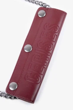 Le Temps des Cerises Mini Sac A Bandouliere Jade Bordeaux Plisse-Femme Sacs & Portefeuilles