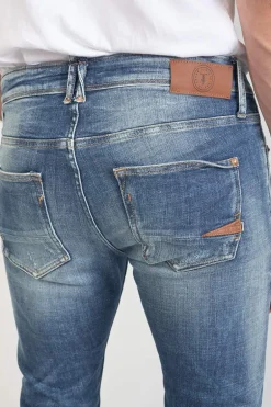 Le Temps des Cerises Mistral Power Skinny 7/8Eme Jeans Destroy Bleu N°3-Homme Coupe Skinny