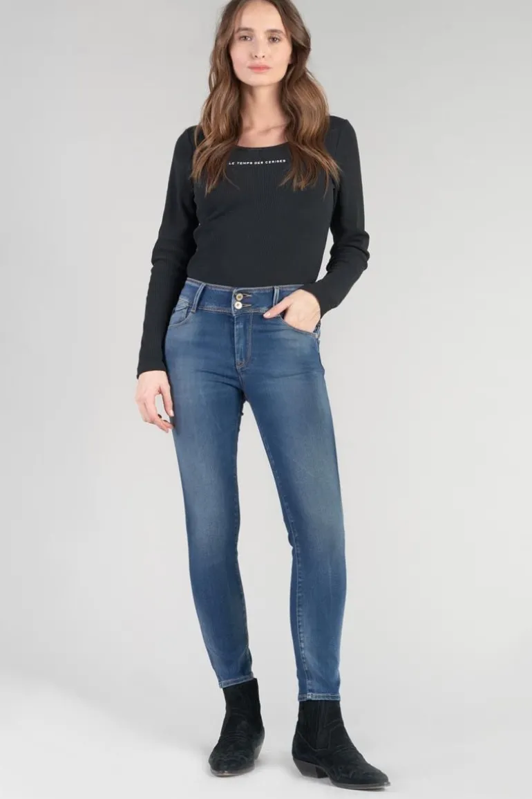 Le Temps des Cerises Mood Ultra Pulp Slim 7/8Eme Jeans Bleu N°3-Femme Coupe Slim
