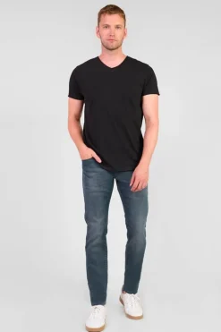 Le Temps des Cerises Musset 700/11 Adjusted Jeans Enduit Bleu-Noir N°3-Homme Coupe Adjusted