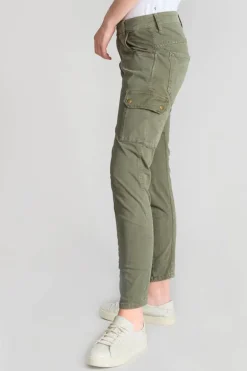 Le Temps des Cerises Pantalon Cargo 7/8 Eme Rivera Kaki-Femme Pantalons & Chinos