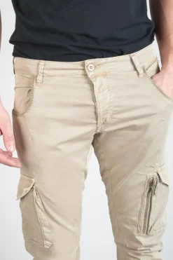 Le Temps des Cerises Pantalon Cargo Alban Beige-Homme Pantalons & Chinos