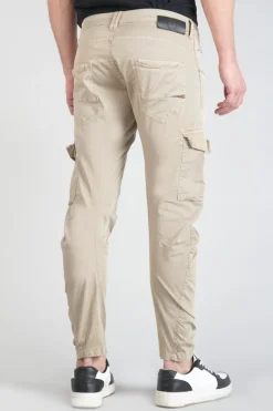 Le Temps des Cerises Pantalon Cargo Alban Beige-Homme Pantalons & Chinos