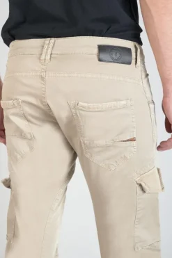 Le Temps des Cerises Pantalon Cargo Alban Beige-Homme Pantalons & Chinos