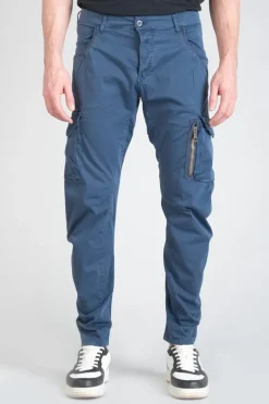 Le Temps des Cerises Pantalon Cargo Alban Bleu-Homme Pantalons & Chinos