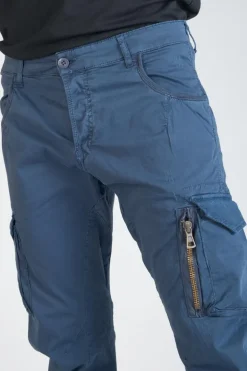 Le Temps des Cerises Pantalon Cargo Alban Bleu-Homme Pantalons & Chinos
