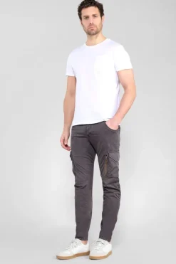 Le Temps des Cerises Pantalon Cargo Alban Gris-Homme Pantalons & Chinos