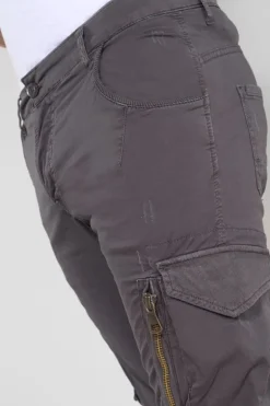 Le Temps des Cerises Pantalon Cargo Alban Gris-Homme Pantalons & Chinos
