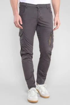 Le Temps des Cerises Pantalon Cargo Alban Gris-Homme Pantalons & Chinos