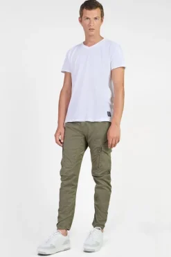 Le Temps des Cerises Pantalon Cargo Alban Kaki-Homme Pantalons & Chinos