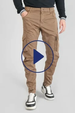 Le Temps des Cerises Pantalon Cargo Alban Marron-Homme Pantalons & Chinos