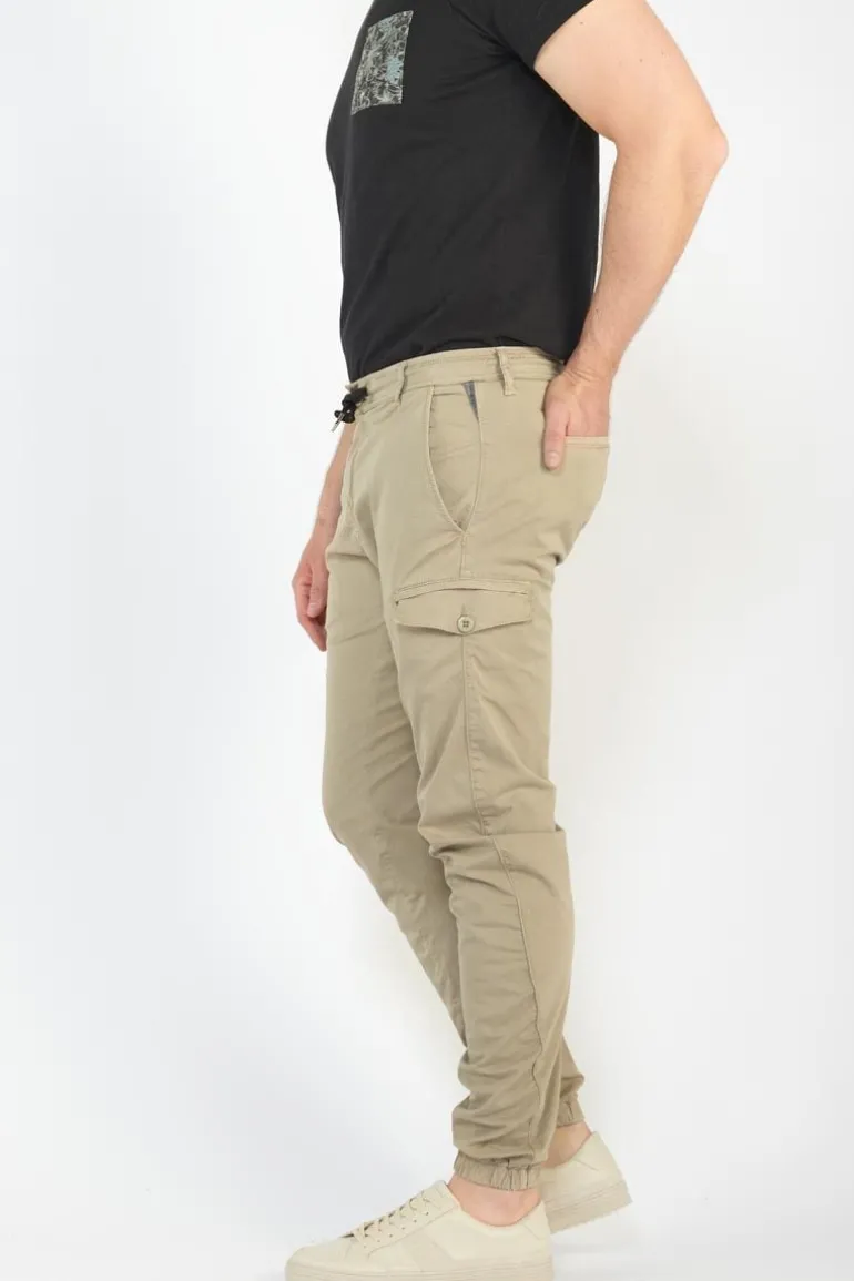Le Temps des Cerises Pantalon Cargo Vedje Beige Sable-Homme Pantalons & Chinos
