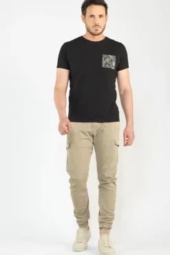 Le Temps des Cerises Pantalon Cargo Vedje Beige Sable-Homme Pantalons & Chinos