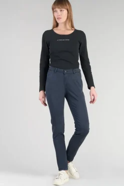 Le Temps des Cerises Pantalon Chino Dyli4 Bleu Nuit-Femme Pantalons & Chinos