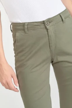 Le Temps des Cerises Pantalon Chino Dyli3 Kaki-Femme Pantalons & Chinos