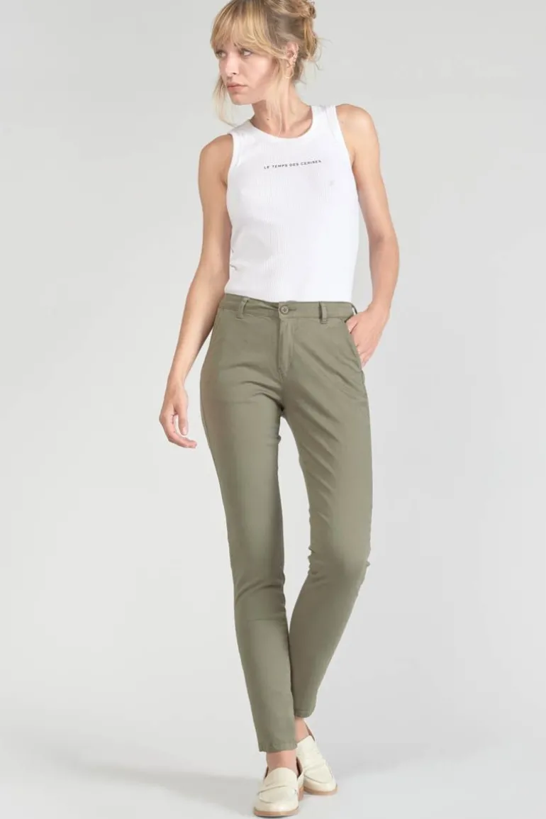 Le Temps des Cerises Pantalon Chino Dyli3 Kaki-Femme Pantalons & Chinos