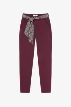 Le Temps des Cerises Pantalon Chino Dyli4 Lie De Vin-Femme Pantalons & Chinos
