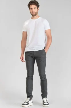 Le Temps des Cerises Pantalon Milo A Motif Pied De Poule Gris-Homme Pantalons & Chinos
