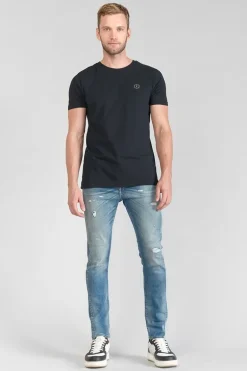 Le Temps des Cerises Perier 900/16 Tapered 7/8Eme Jeans Destroy Vintage Bleu N°4-Homme Coupe Tapered