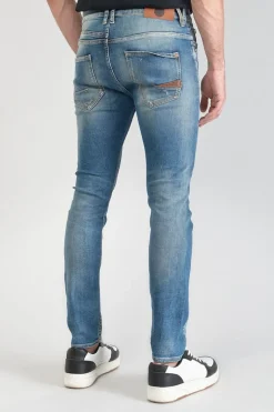 Le Temps des Cerises Perier 900/16 Tapered 7/8Eme Jeans Destroy Vintage Bleu N°4-Homme Coupe Tapered