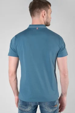 Le Temps des Cerises Polo Aron Bleu Petrole-Homme T-Shirts & Polos