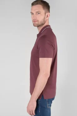Le Temps des Cerises Polo Aron Lie De Vin-Homme T-Shirts & Polos