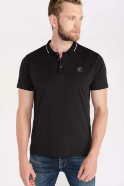 Le Temps des Cerises Polo Aron Noir-Homme T-Shirts & Polos