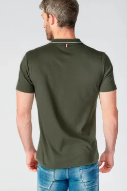 Le Temps des Cerises Polo Aron Vert Kaki-Homme T-Shirts & Polos