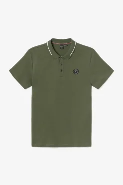 Le Temps des Cerises Polo Aron Vert Kaki-Homme T-Shirts & Polos