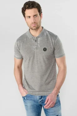Le Temps des Cerises Polo Brety Kaki Gris Chine-Homme T-Shirts & Polos