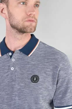 Le Temps des Cerises Polo Polar En Jersey Chine Bleu Marine-Homme T-Shirts & Polos