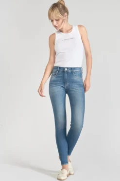 Le Temps des Cerises Power Skinny Taille Haute 7/8Eme Jeans Bleu N°3-Femme Coupe Skinny