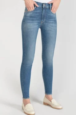 Le Temps des Cerises Power Skinny Taille Haute 7/8Eme Jeans Bleu N°3-Femme Coupe Skinny