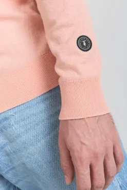 Le Temps des Cerises Pull Dross Saumon-Homme Pulls & Cardigans