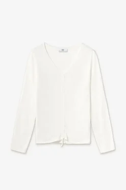 Le Temps des Cerises Pull Duni Blanc-Femme Pulls & Sweats & Cardigans