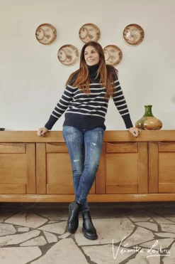 Le Temps des Cerises Pulp Slim By Veronika Loubry Jeans Bleu N°2-Femme Coupe Slim