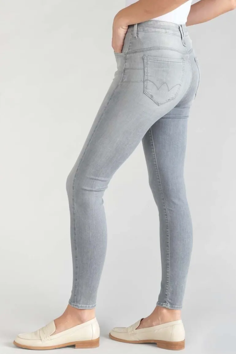 Le Temps des Cerises Pulp Slim Taille Haute 7/8Eme Jeans Gris N°3-Femme Coupe Slim