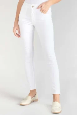Le Temps des Cerises Pulp Slim Taille Haute 7/8Eme Jeans Blanc-Femme Coupe Slim