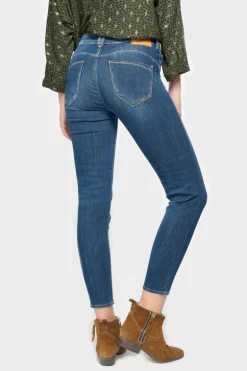 Le Temps des Cerises Pulp Slim Taille Haute 7/8Eme Jeans Bleu N°2-Femme Coupe Slim