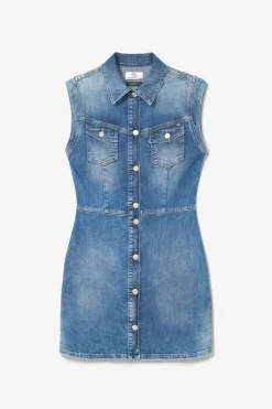 Le Temps des Cerises Robe Diderot En Jeans Bleu-Femme Robes