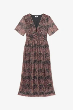 Le Temps des Cerises Robe Longue Amiel Imprimee Irisee-Femme Robes