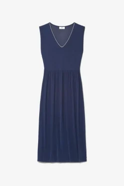 Le Temps des Cerises Robe Longue Nata Bleu Marine-Femme Robes