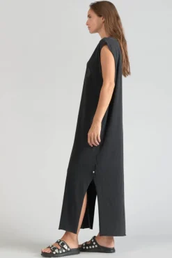 Le Temps des Cerises Robe T-Shirt Longue Poppy Noire-Femme Robes