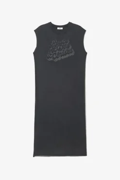 Le Temps des Cerises Robe T-Shirt Longue Poppy Noire-Femme Robes