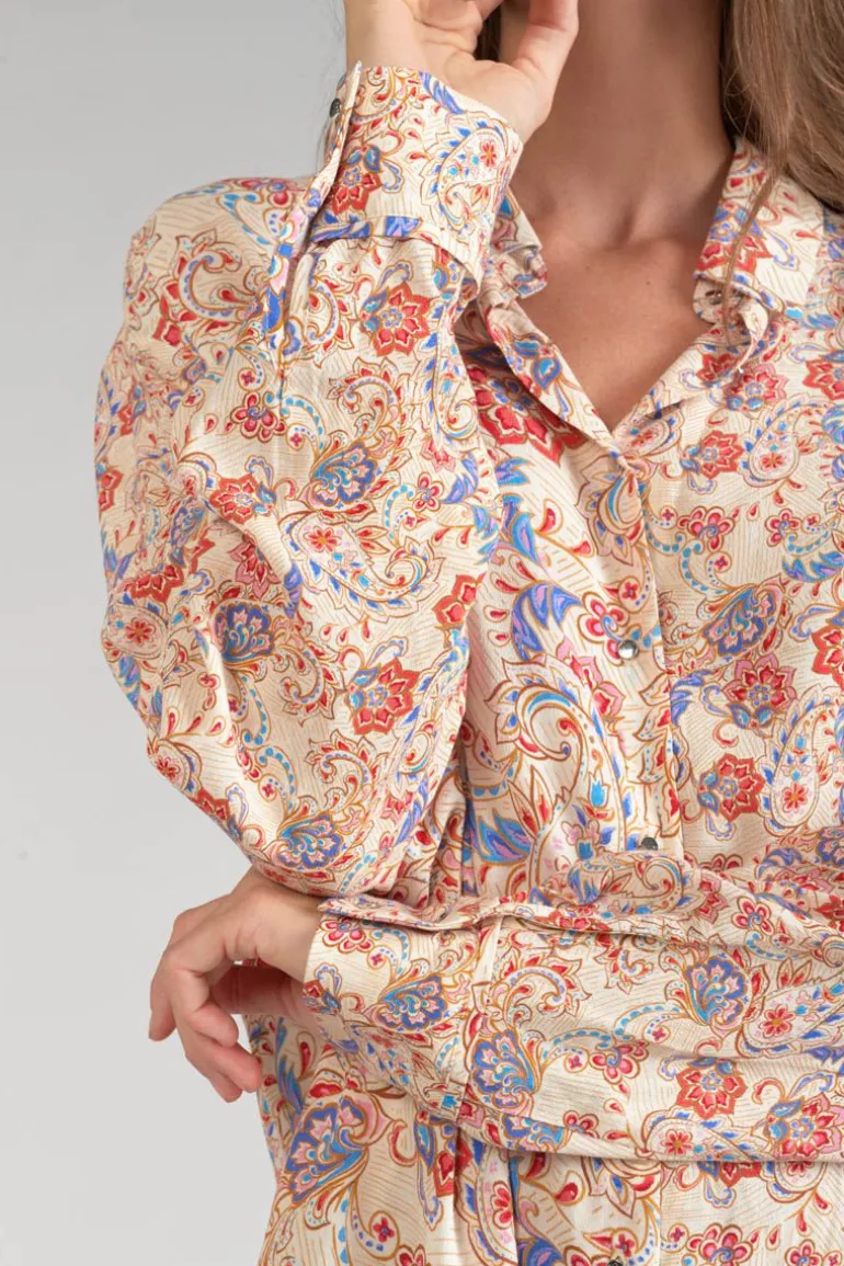 Le Temps des Cerises Robe-Chemise Tita A Motif Cachemire-Femme Robes