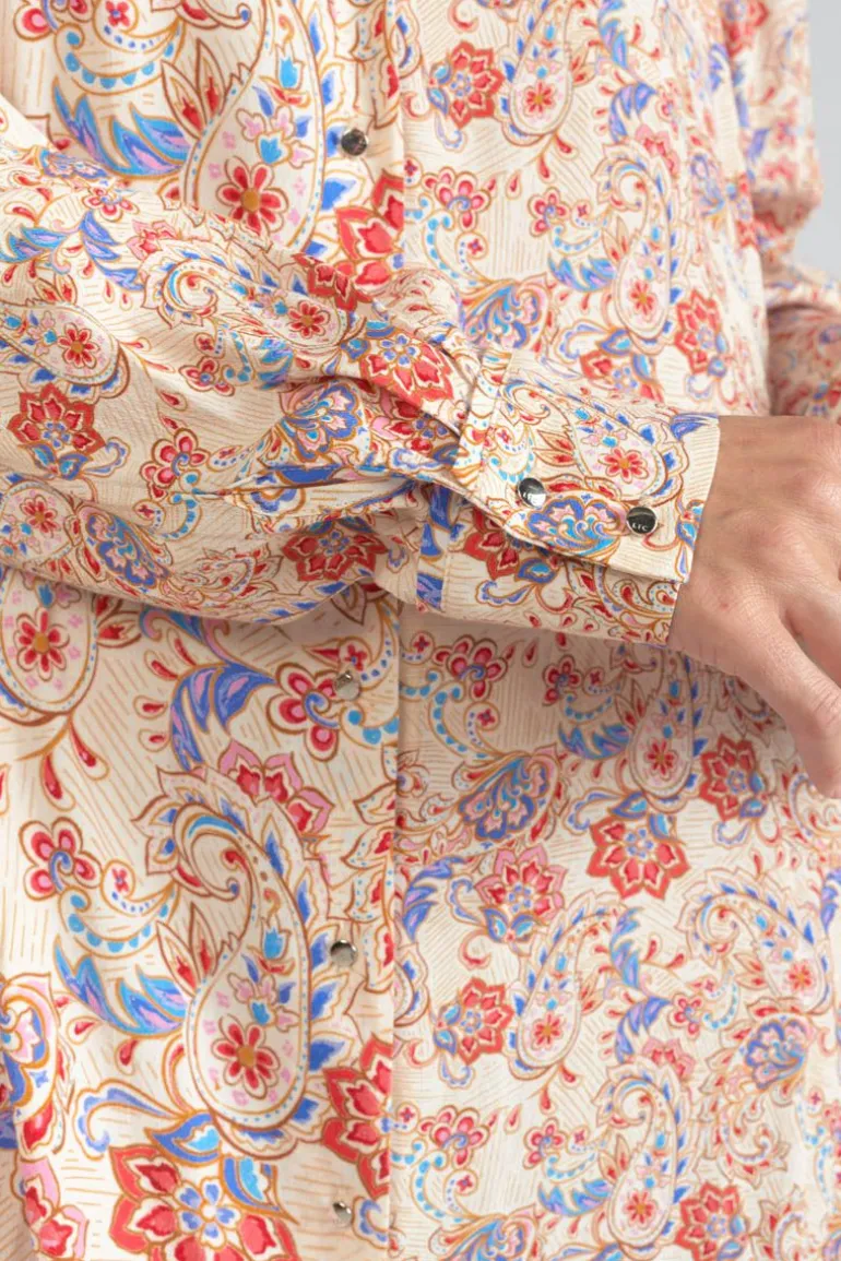 Le Temps des Cerises Robe-Chemise Tita A Motif Cachemire-Femme Robes