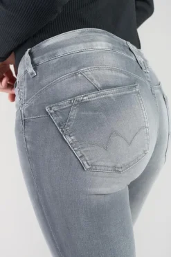 Le Temps des Cerises Roche Pulp Slim Taille Haute 7/8Eme Jeans Gris N°2-Femme Coupe Slim